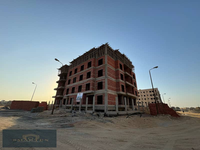 Apartment 150 meters in front of Heliopolis City in the first district, the most The most elegant neighborhoods of New Heliopolis City 2