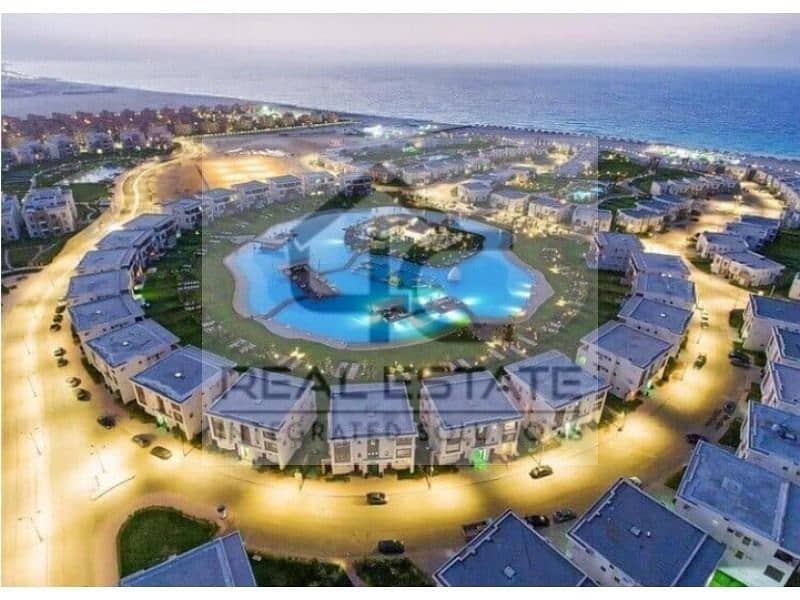 Chalet 115 sqm, 2 bedrooms, nautical, at a negotiable price, ultra super luxury finishing, distinctive view, in Amwaj North Coast 0