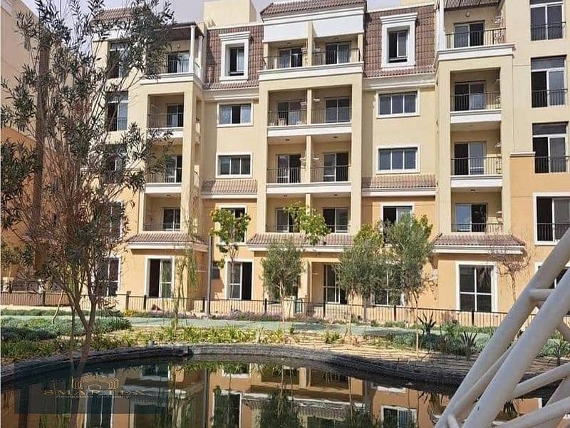 for sale duplex 159 sqm in sarai mostakbal city compound Direct view on swimming pools 2