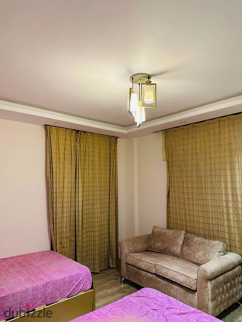 Fully furnished and air-conditioned apartment for rent in a villa at Al Yasmeen Compound, with a private entrance. 10