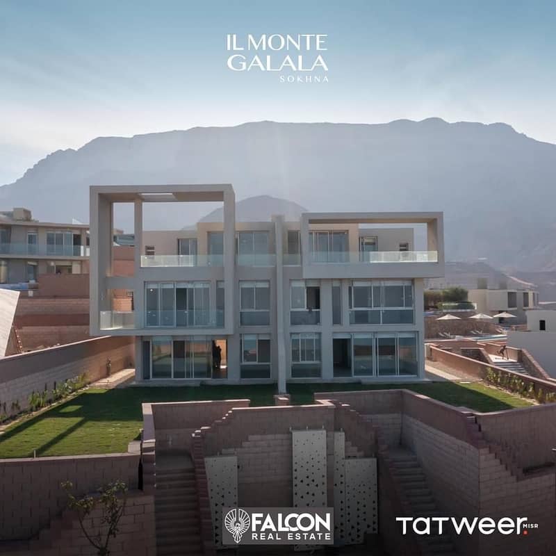 Sky View Chalet, one room, fully finished, with a new launch price and the longest payment period of up to 10 years in iL Monte Galala - Sokhna 11