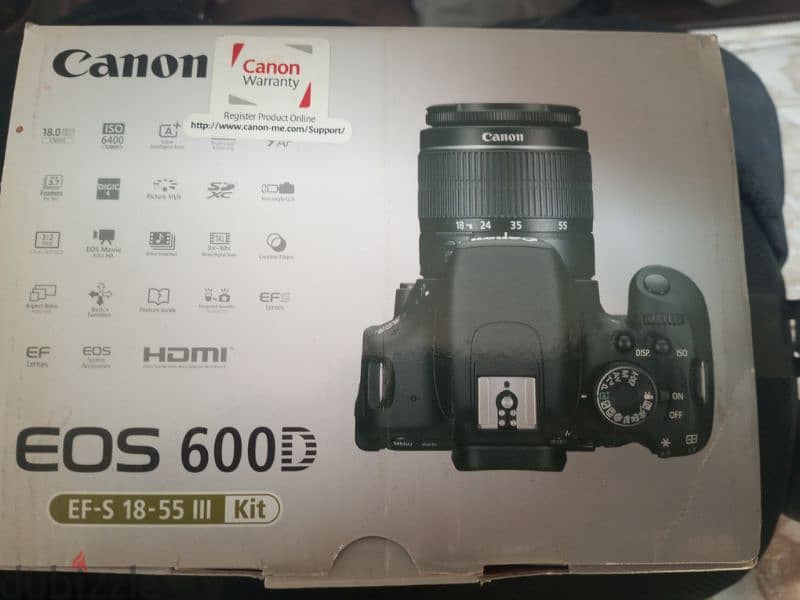 Canon 600d with battery grip and two original batteries 4