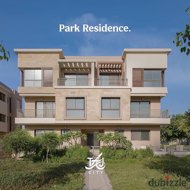 The price has been reduced to one million pounds for the speedy sale of a 3-bedroom apartment in Taj City, Fifth Settlement, Taj Gardens phase, 6