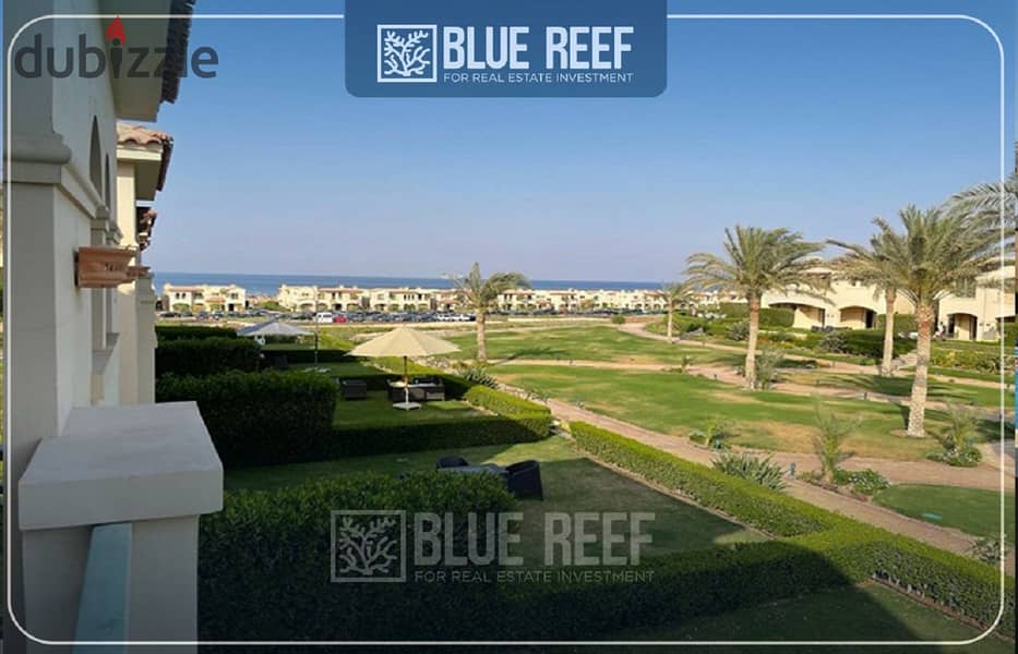 For Sale Upper Chalet Fully Furnished  Pool View+First Row Sea View In La Vista 6 Ain Sokhna 1