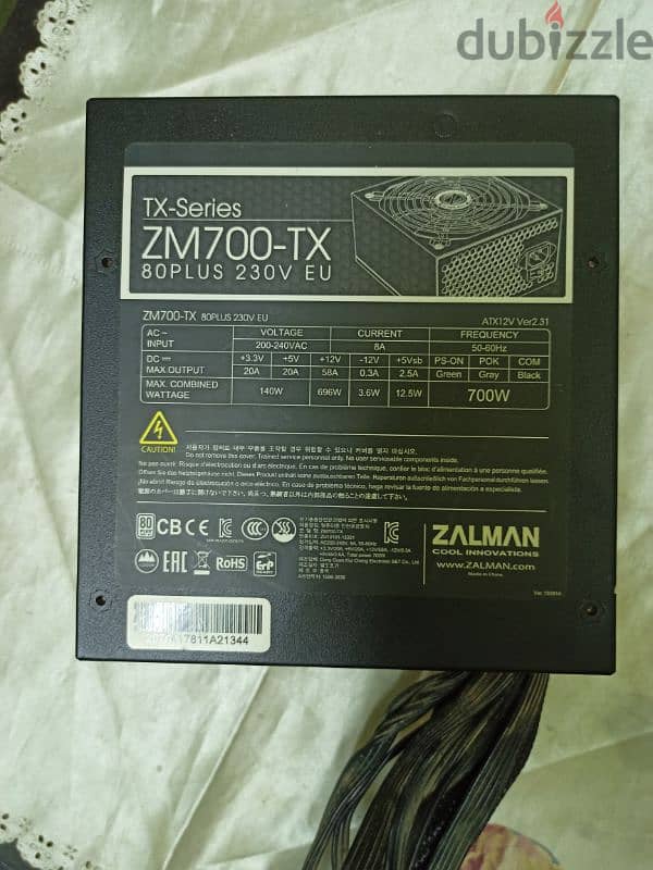 power supply ZM 700 watt 0