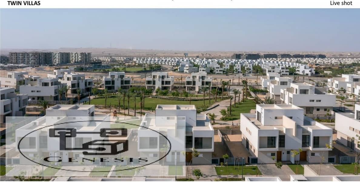 في كمبوند البروج القاهرة الجديدة Compound Al Burouj New تاون هاوس بفيو روعة للبيع 2