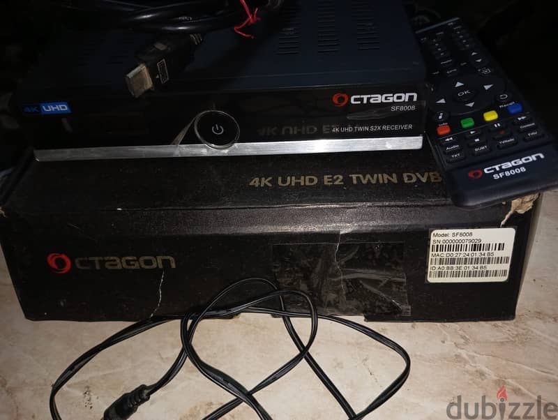 رسيفر اوكتاجون توين octagon sfs8008 4k 4