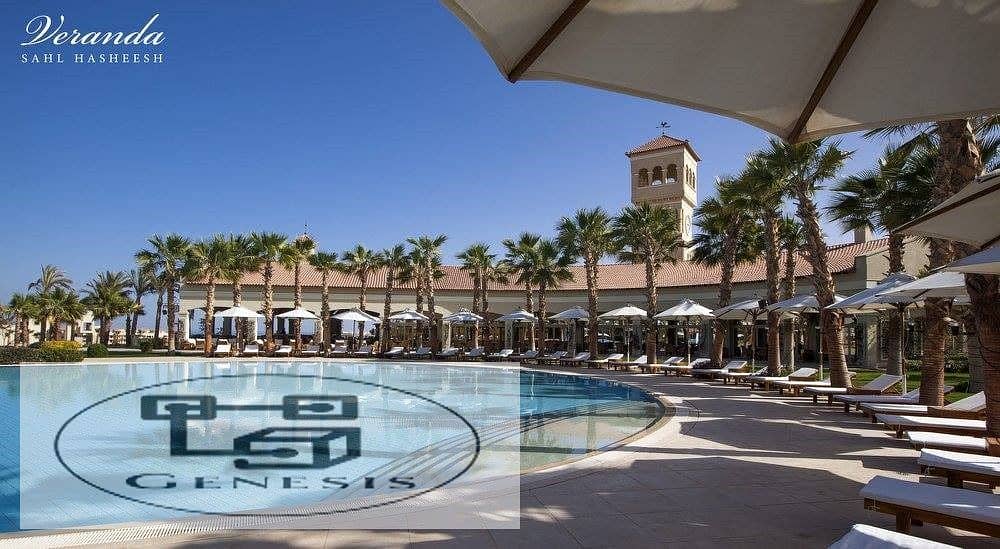 شقة للبيع 125م + جاردن تشطيب فاخر ب قرية فيراندا veranda Sahl Hasheesh 3