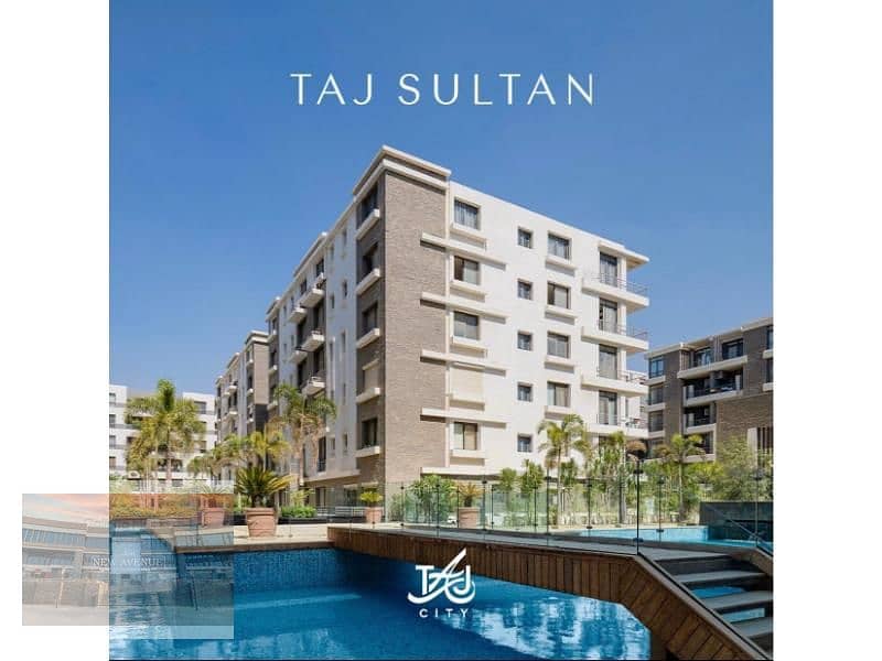 Apartment ground with garden Ready to move - in Taj city - with best price - 2 bedroom - 8