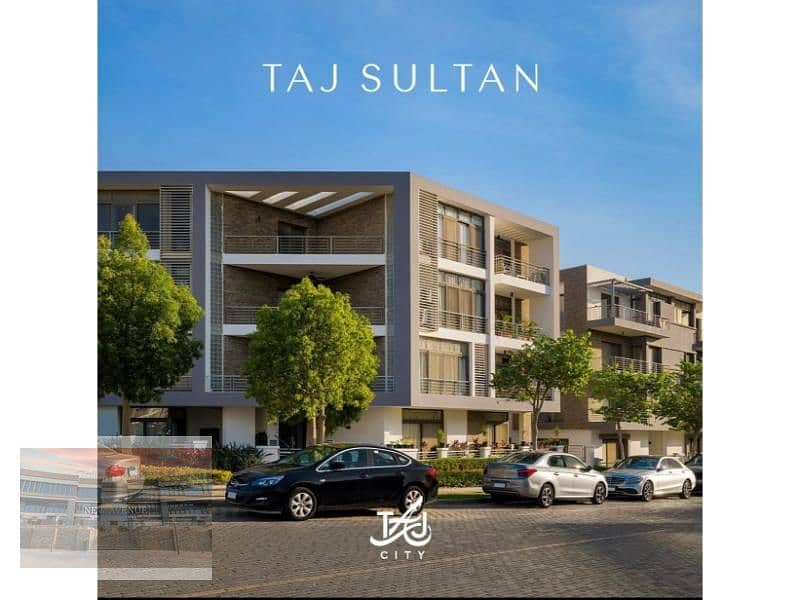 Apartment ground with garden Ready to move - in Taj city - with best price - 2 bedroom - 11