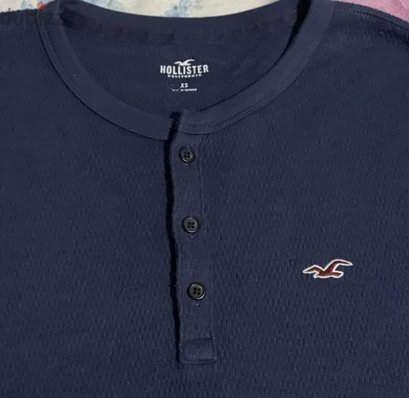 Hollister original t shirt long sleeves navy blue 0