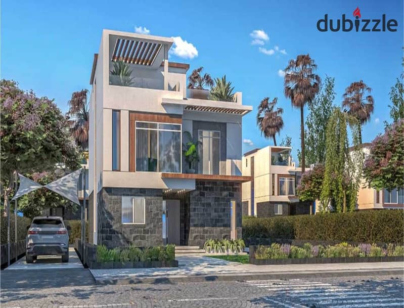 Own a 500 sqm townhouse at the lowest price in Sheikh Zayed with Dunes, in a prime location close to all services in Sheikh Zayed 10