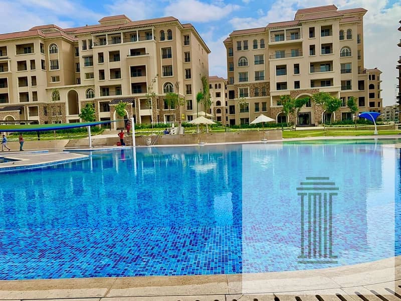 Apartment for sale, fully finished, directly on the 90th Street, special price, 10% down payment, in front of AUC, Fifth Settlement 12