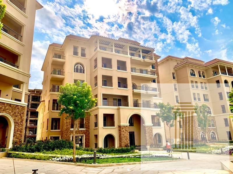 Apartment for sale, fully finished, directly on the 90th Street, special price, 10% down payment, in front of AUC, Fifth Settlement 14