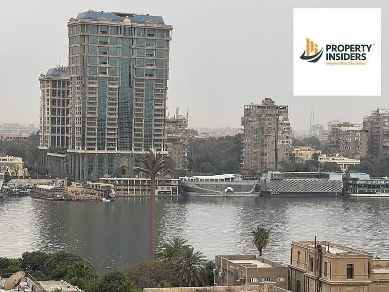 3-bedroom apartment overlooking the Nile for rent furnished in Manial 0