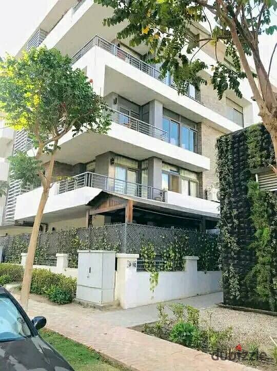 Ground floor duplex + first floor + private garden for sale with a distinctive view in Taj City Compound 1