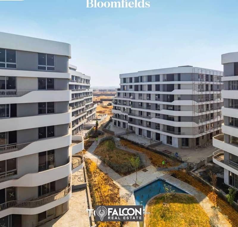 Apartment 125m, immediate delivery, fully finished, in the Fifth Settlement, in Bloomfields Compound 6