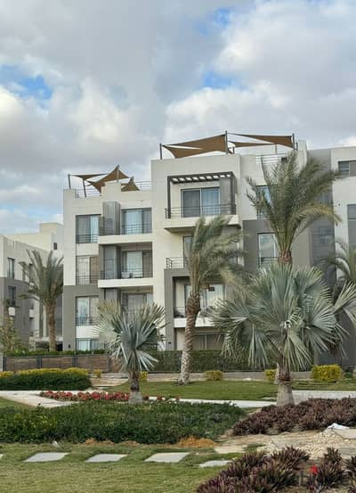 Live in PALM HILLS in a fully finished apartment in installments, prime location in Sheikh Zayed