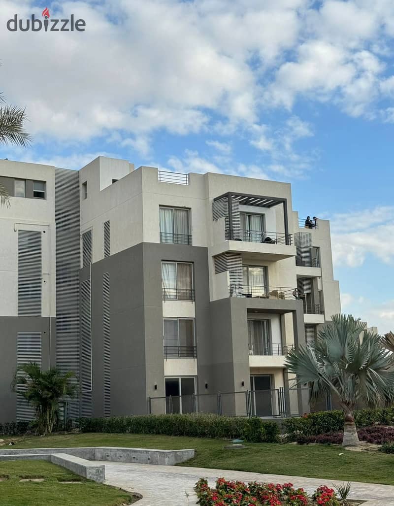 Live in PALM HILLS in a fully finished apartment in installments, prime location in Sheikh Zayed 1