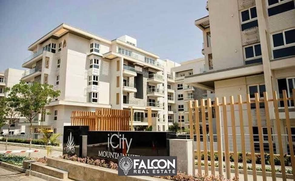 Apartment for sale with garden Ready TO Move in ICity Mountain View Fifth Settlement next to AUC 3