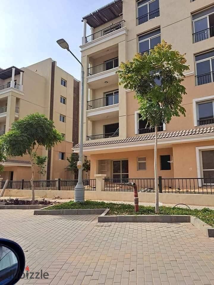 شقة للبيع 113م بمقدم 670الف على طريق السويس القاهرة الجديدة بكمبوند سراي Sarai new cairo 6