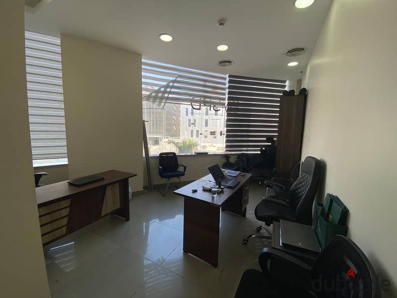 Office for rent 220 m, fully finished, unfurnished, on 90th Street, North 4