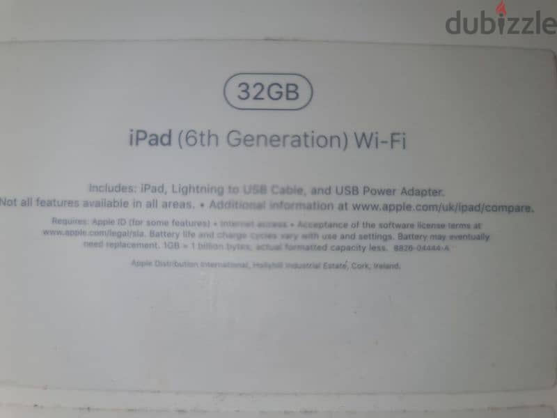 Apple Ipad 6th generation 32GB WIFI 1