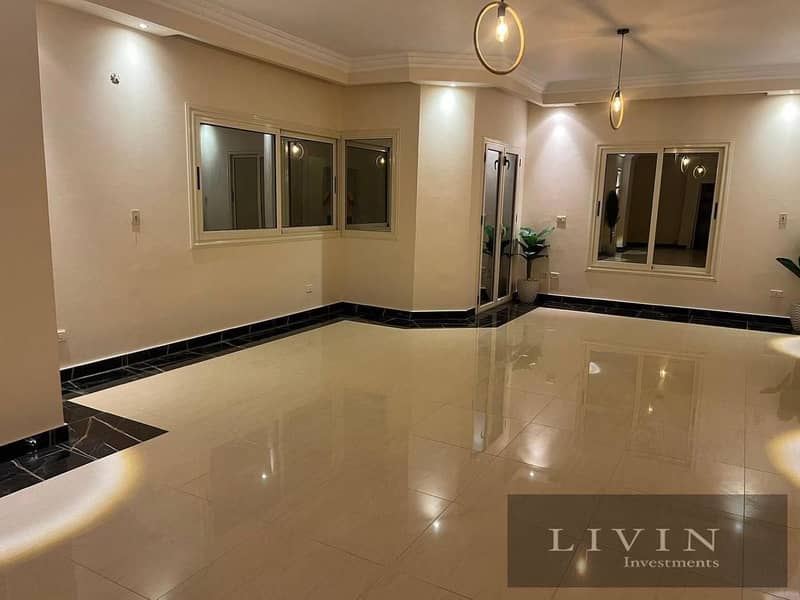 A 3-bedroom apartment with an area of 147 square meters in Sarai Compound, located next to Madinaty and just minutes away from Fifth Settlement 3