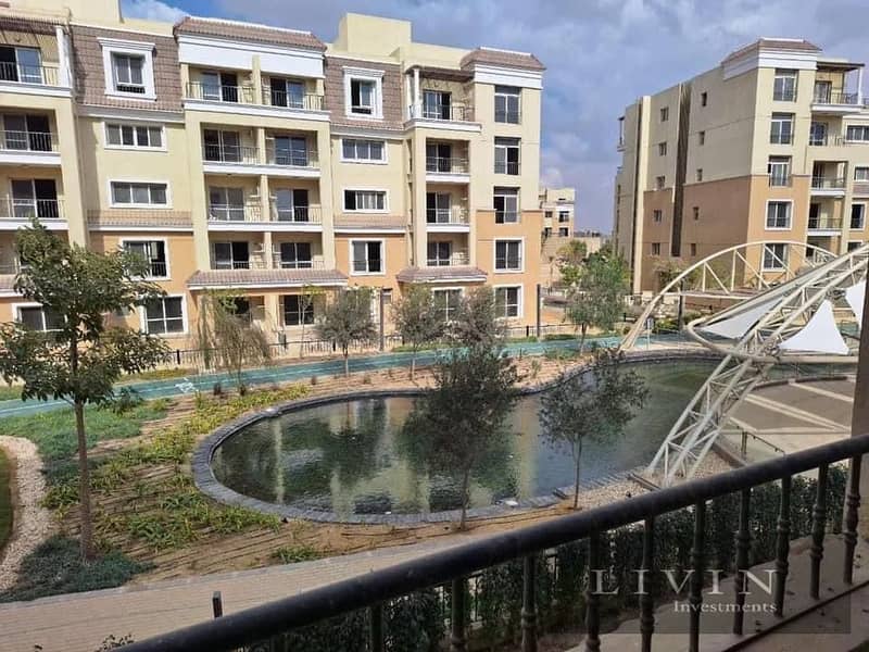 A 3-bedroom apartment with an area of 147 square meters in Sarai Compound, located next to Madinaty and just minutes away from Fifth Settlement 8