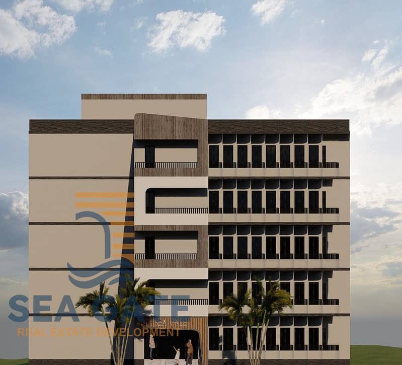 unit 97 meter for sale in Grand Beausite Compound, one of the projects of Sea gate Real Estate Development Company in Marsa Matrouh 7