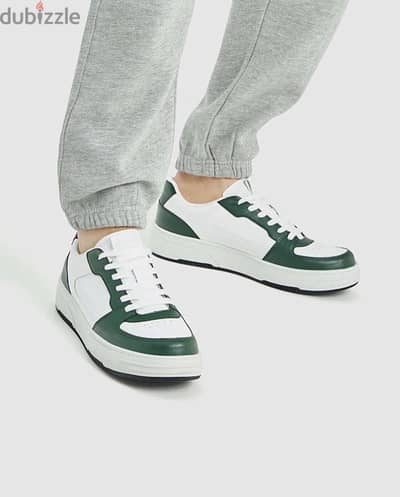 Sneaker White-green ( PULL & BEAR)