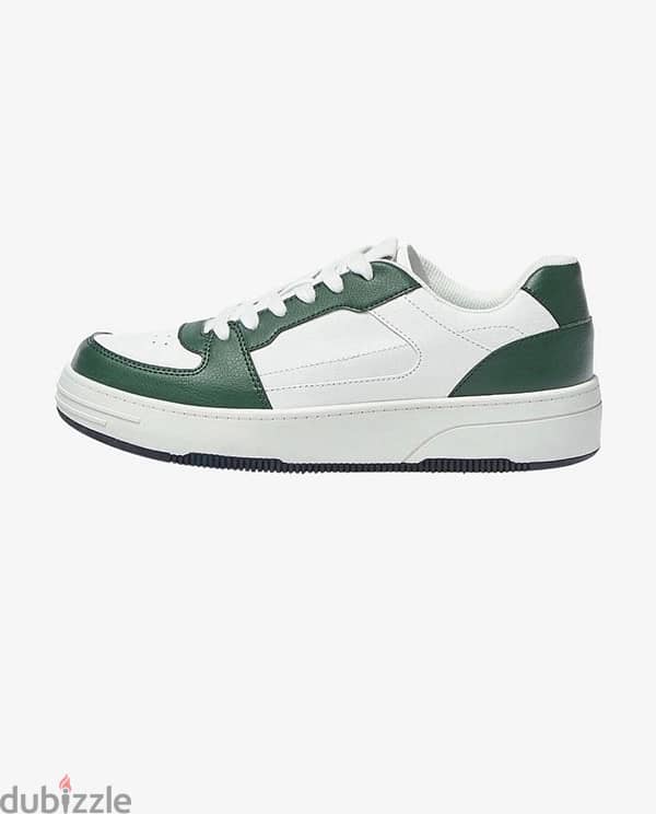 Sneaker White-green ( PULL & BEAR) 2