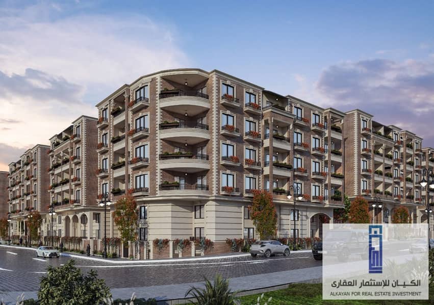 Your luxurious apartment is fully finished in Sheraton with 8-year installments in Rock Yard Compound 3