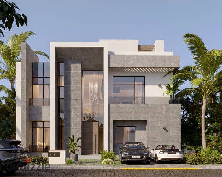 standalone for sale with installments 575m with privet swimming pool in compound saada 3