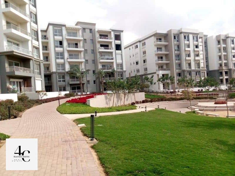 Lowest total price apartment 157m with down payment and installments 3 bedrooms view landscape north direction in compound hyde park 6