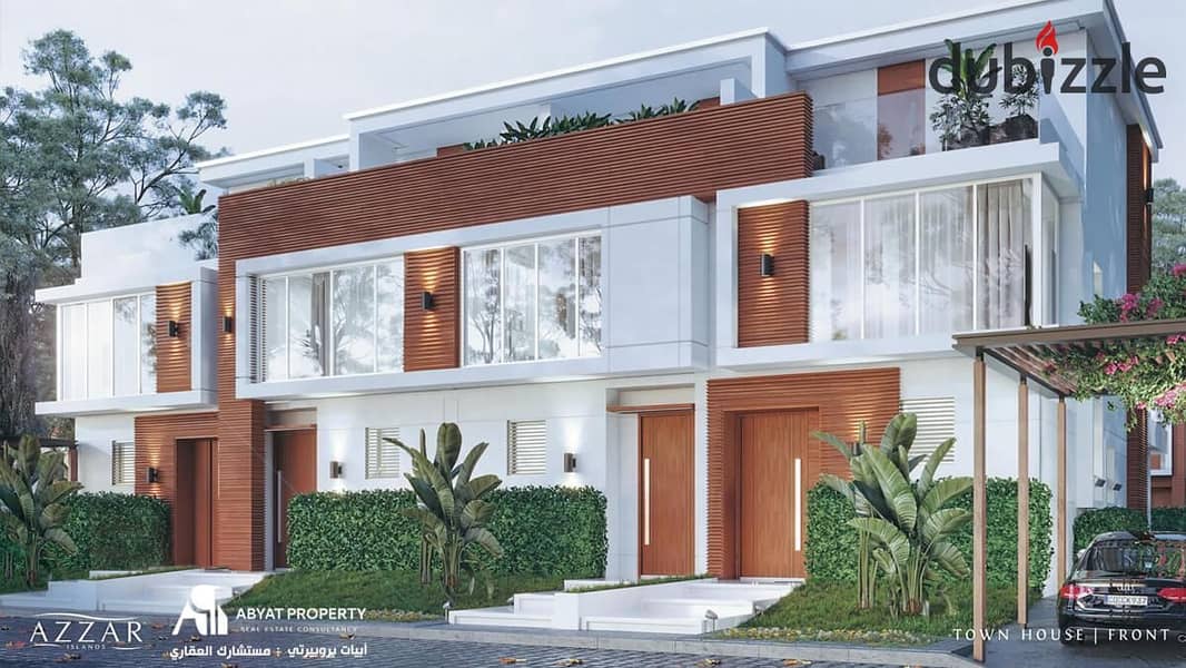 Townhouse for sale Resale phase 1 in Azzar Island North Coast 3