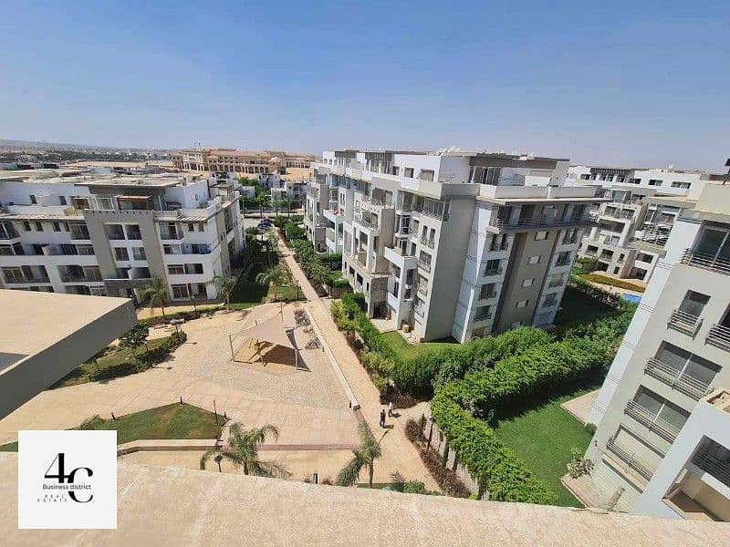 Best location apartment178m terrace23m open view swimming pool and villas for sale  in hyde park new cairo 2