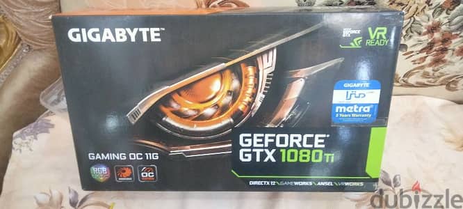 كرت الشاشة Gigabyte GTX 1080ti 11GB