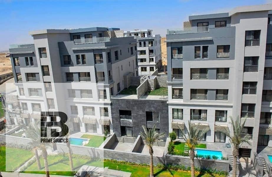 Garden Apartment for sale " With 10-years-installment" in Trio Gardens compound in fifth settlement 1