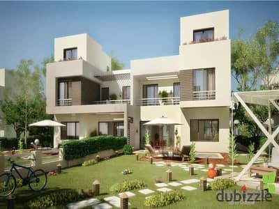 Immediate delivery of a fully finished villa in the heart of 6th October, Grand Heights compound, next to all services