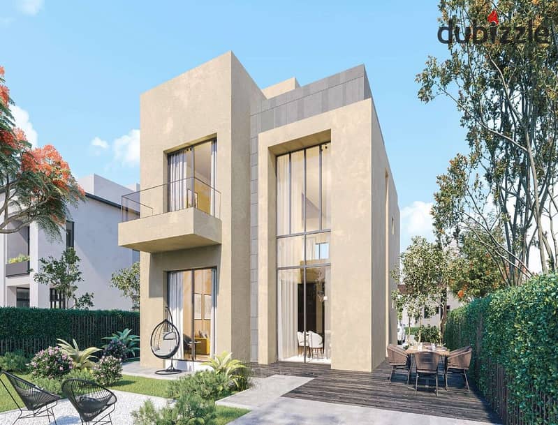 The user lives in O West in a 400-square-meter villa, purchased through a long-term installment plan, in a prime location directly on Al Wahat Road. 10