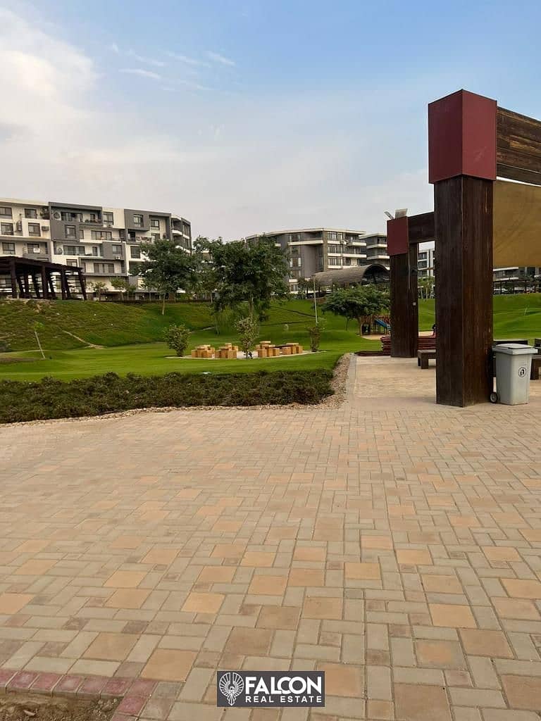 3 bedroom apartment with a distinctive garden view for sale in Taj City Compound in front of the airport gate with a 42% discount for cash 8