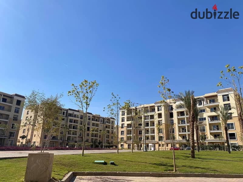 The last apartment of 110 m in the heart of Mostakbal City in Sarai Compound with an open view, with installments over 8 years 6