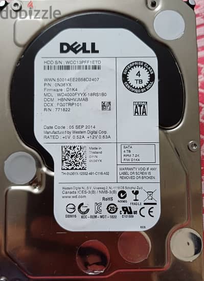 Dell 4 TB Black