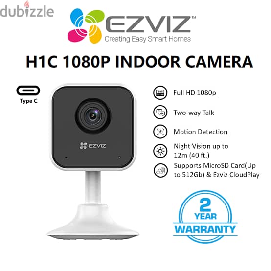 EZVIZ H1c Smart Home Wi-Fi Camera Typ-c magnitic 3