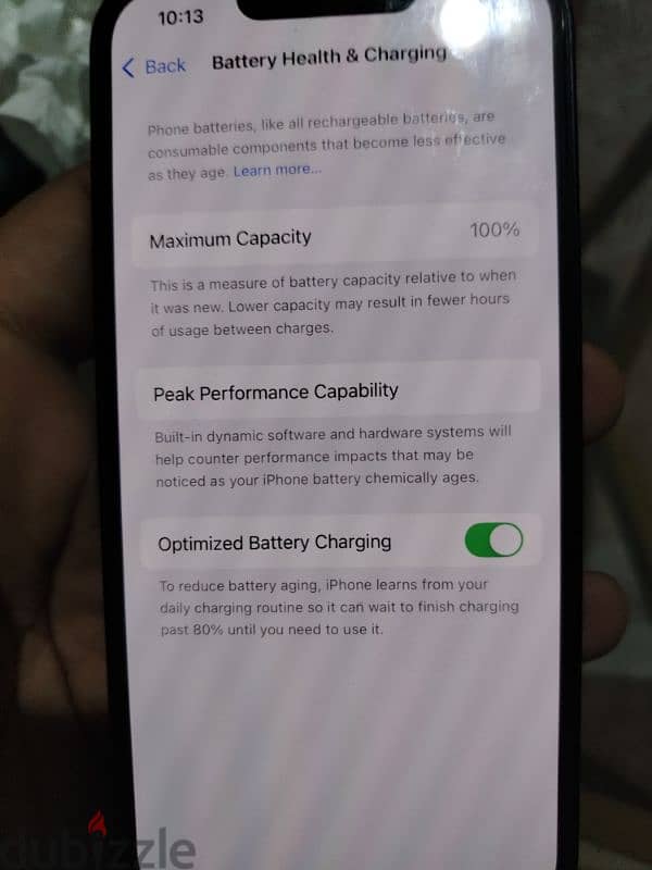 ايفون ١٣ عادي ١٢٨ بطارية ١٠٠ ضمان ٧ شهور كسر زيرو بدون خربوش 5