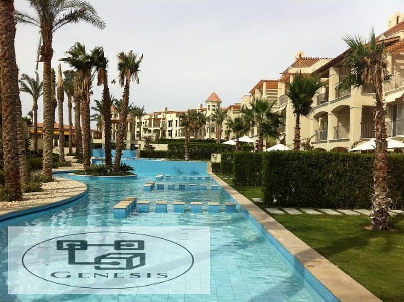 Apartment for sale, two rooms, super deluxe finishing + garden and pool in Veranda Sahl Hasheesh 1