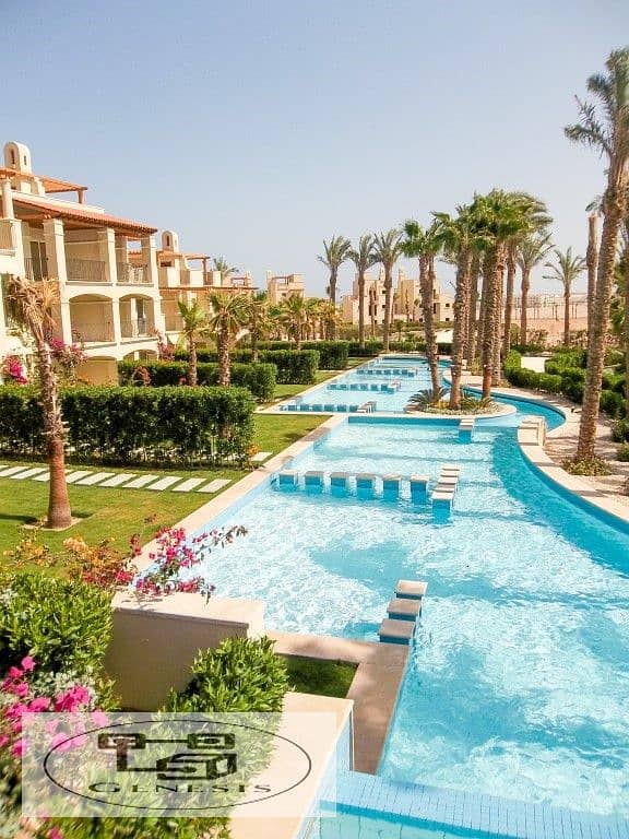 Apartment for sale, two rooms, super deluxe finishing + garden and pool in Veranda Sahl Hasheesh 2