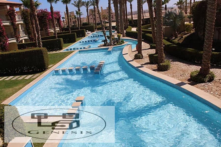 Apartment for sale, two rooms, super deluxe finishing + garden and pool in Veranda Sahl Hasheesh 6