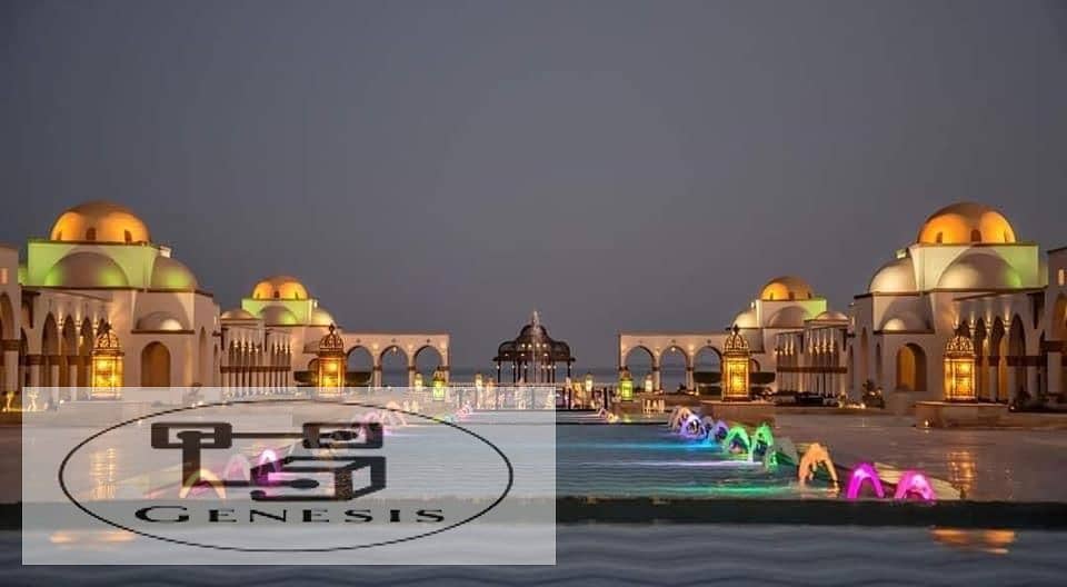 Apartment for sale, two rooms, super deluxe finishing + garden and pool in Veranda Sahl Hasheesh 7